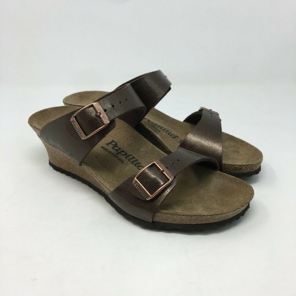 Birkenstock Shoes - Birkenstock Papillio Women's Sandal Brown Size 37 US 6 Dorothy Wedge 1005071